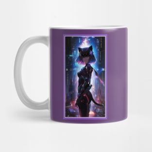 Anime Cute Cat Girl | Quality Anime Girl Artwork | Sci-Fi Manga Girl Anime Art Mug